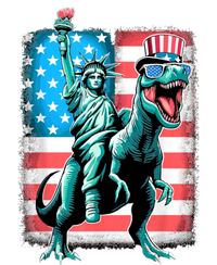 Dino Statue Of Liberty 4th Of July American Flag T-Shirt