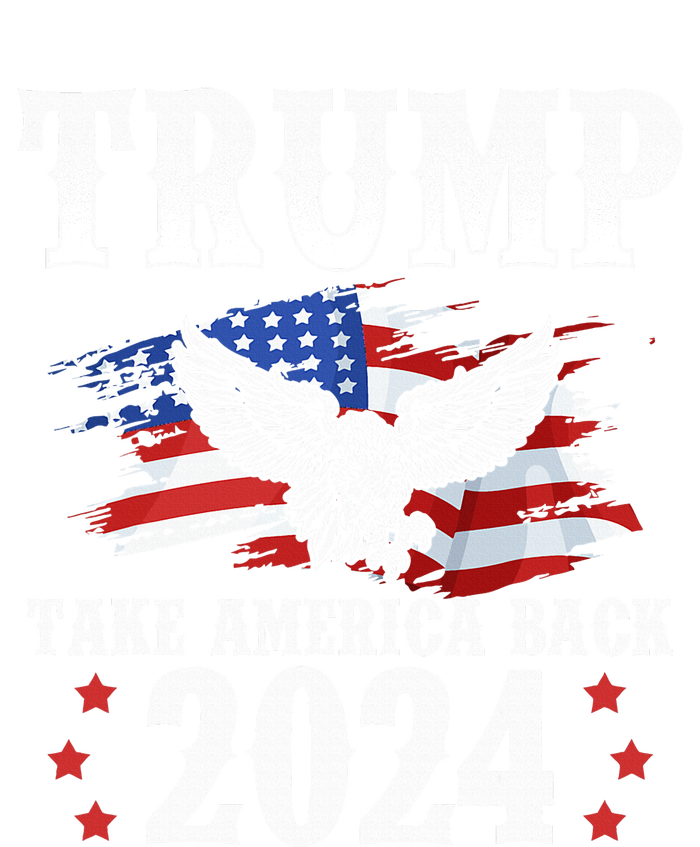 Trump 2024 Take America Back Grunge Wool Snapback Cap