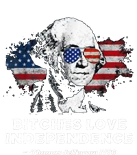 Bitches Love Independence Funny Founding Fathers 4th Of July Insulated Varsity Jacket