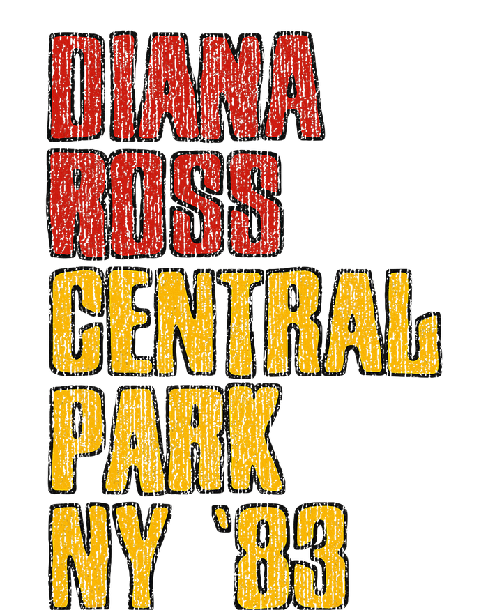 Diana Ross Central Park 1983 Women's T-Shirt