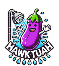 Hawk Tuah Meme Eggplant Joke Funny Huck Tuah Gift Toddler Hoodie