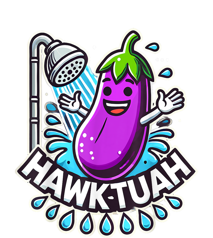 Hawk Tuah Meme Eggplant Joke Funny Huck Tuah Gift Toddler Hoodie