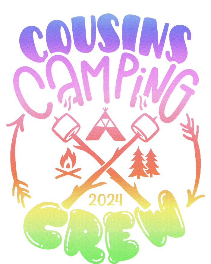 Cousin Camping 2024 Crew Tie Dye Cooling Performance Crew T-Shirt