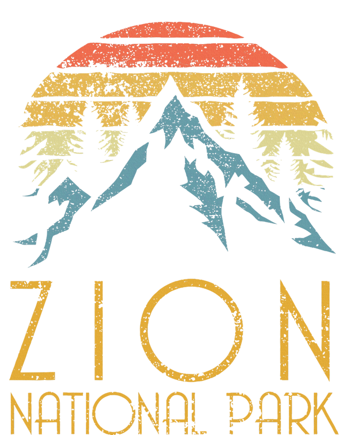 Vintage Retro Zion National Park Utah Tank Top