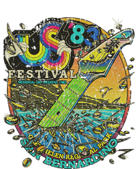 Us Festival 1983 Colorful Rainbow Music Fest Us 70s Sustainable Bucket Hat