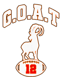 Vintage Distressed Goat 12 Football Bumper Sticker