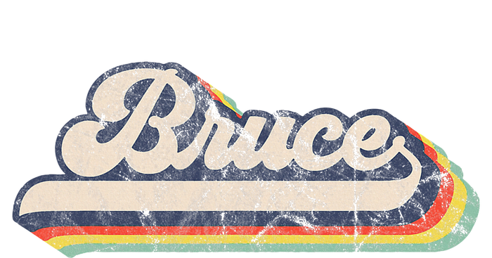 Bruce Name Personalized Vintage Retro PosiCharge RacerMesh Polo