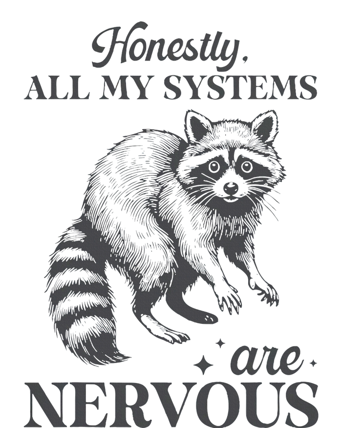 Honestly All My Systems Are Nervous Raccoon Women's Perfect Tri Rocker Tank