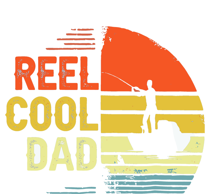 Reel Cool Dad Fisher Daddy Fathers Day Retro Vintage Great Gift T-Shirt