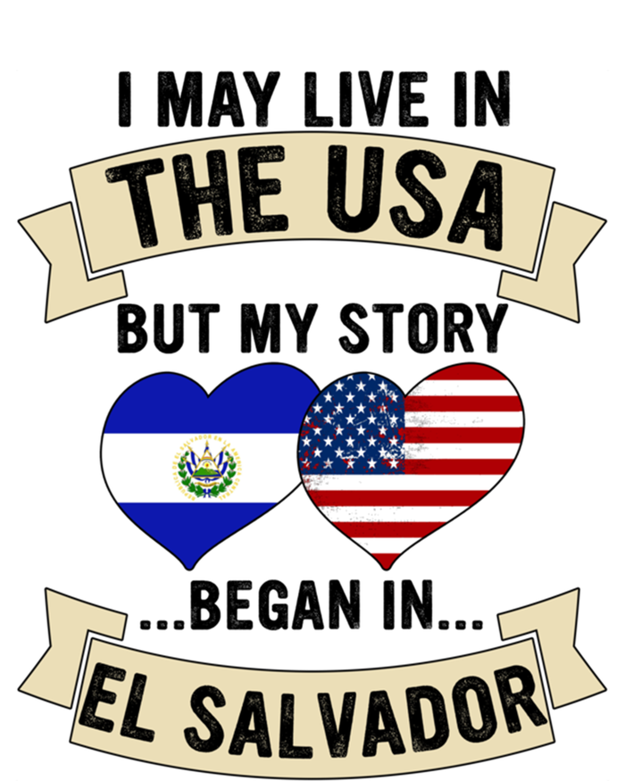 Salvadoran American Dad Mommy El Salvador Us Flag Heart Gift V-Neck T-Shirt