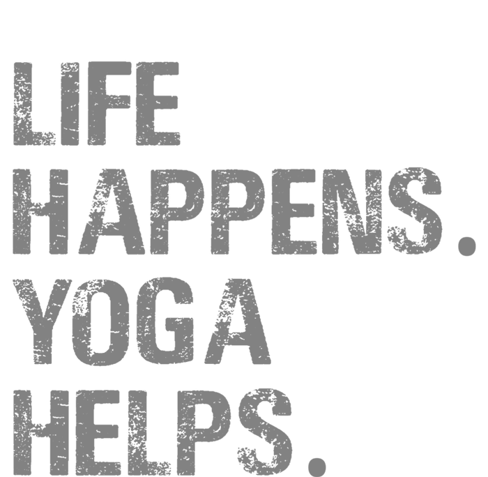 Life Happens Yoga Helps High Crown Mesh Back Trucker Hat