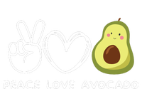 Peace Love Avocado Retro Avocado Lover Fruit Lover Short Acrylic Beanie