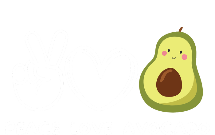 Peace Love Avocado Retro Avocado Lover Fruit Lover Short Acrylic Beanie