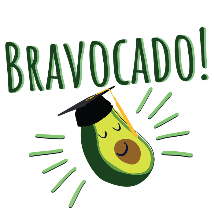 Funny Avocado Graduation Gift Bravocado Bravo Cado Cute Button