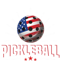 Pickleball Player Paddleball Lover Us American Flag T-Shirt