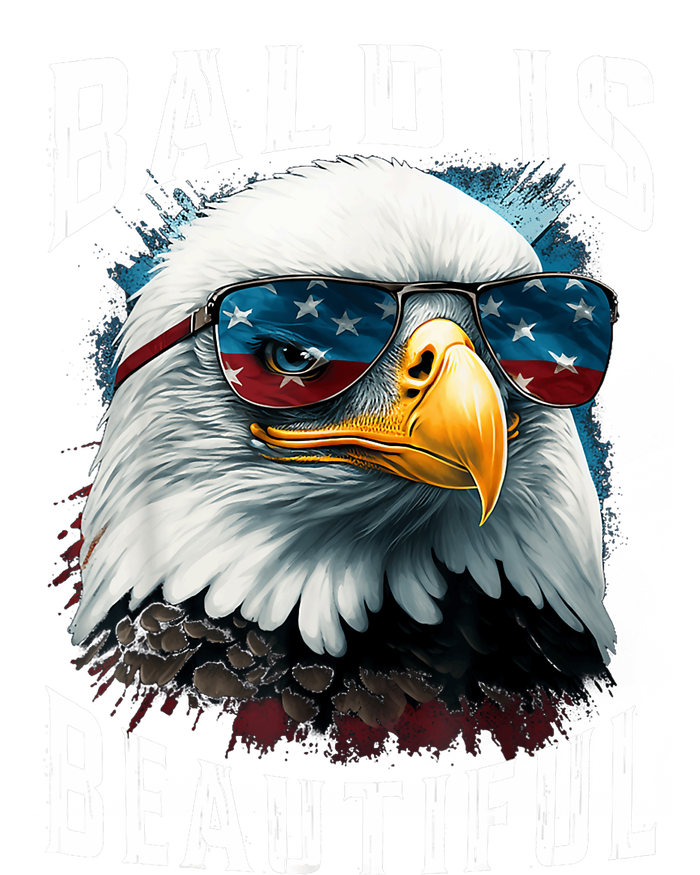 4th Of July Independence Day Bald Eagle Bald Is Beautiful T-Shirt