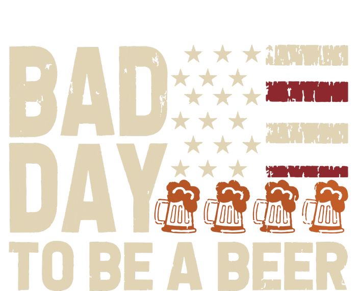 Retro Bad Day To Be Beer Usa Flag Beer 4th Of July Sustainable Bucket Hat