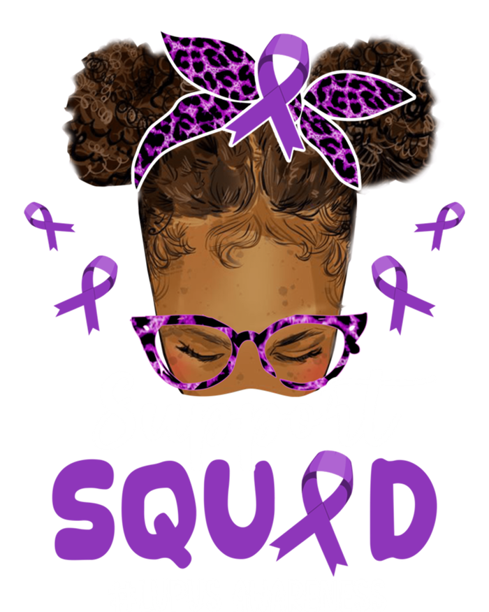 Supportsquad Afro Messy Bun Leopard Lupus Awareness Meaningful Gift Toddler T-Shirt