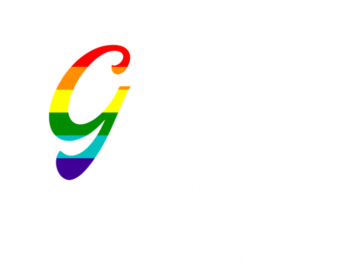 Vintage Guncle Definition Rainbow Flag Lgbtq Pride Uncle Funny Gift T-Shirt