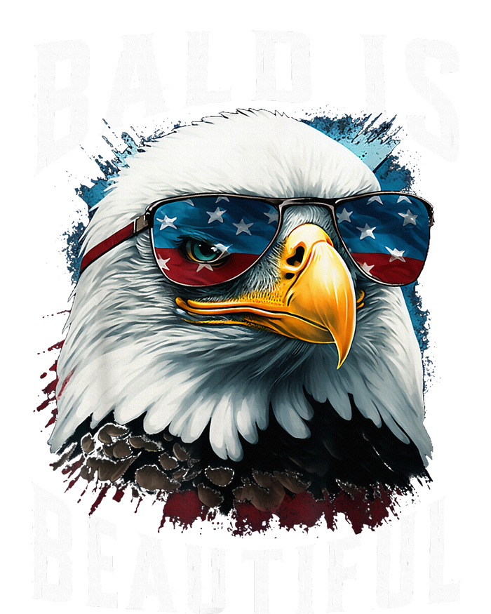 4th Of July Independence Day Bald Eagle Bald Is Beautiful Bumper Sticker