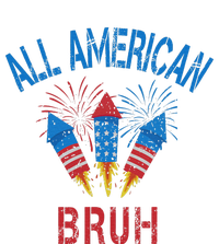 All American Bruh 4th Of July Teens PosiCharge RacerMesh Polo