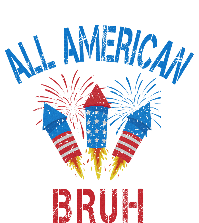 All American Bruh 4th Of July Teens PosiCharge RacerMesh Polo