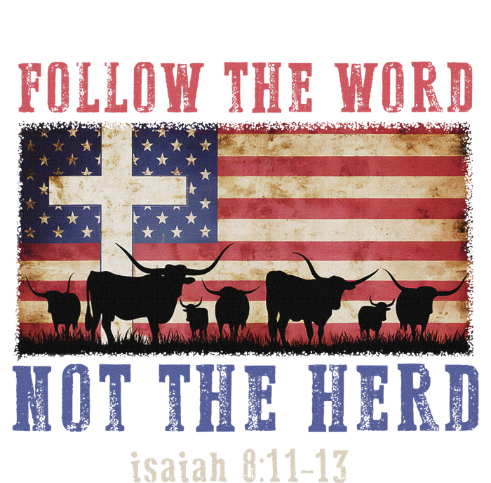 Follow The Word Not The Herd Christian Faith Design Toddler Long Sleeve Shirt