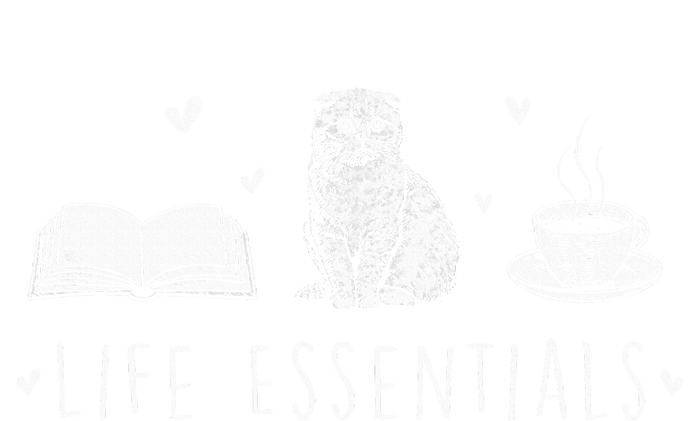 Life Essentials Cats Books Coffee Animal Lover Pet Owner Tie-Dye Long Sleeve Shirt