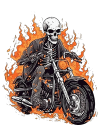 Skeleton Riding Motorcycle Halloween Costume Biker Women's Racerback Tank