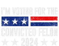 Voting For The Felon Trump 2024 Bold Political Statement Performance Long Sleeve Polo