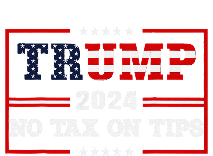 Trump 2024 No Tax On Tips Vintage Usa Flag T-Shirt