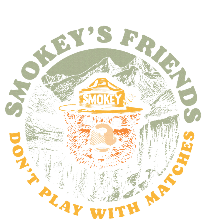 Smokeys Friends Dont Play With Matches Valucap Bio-Washed Visor