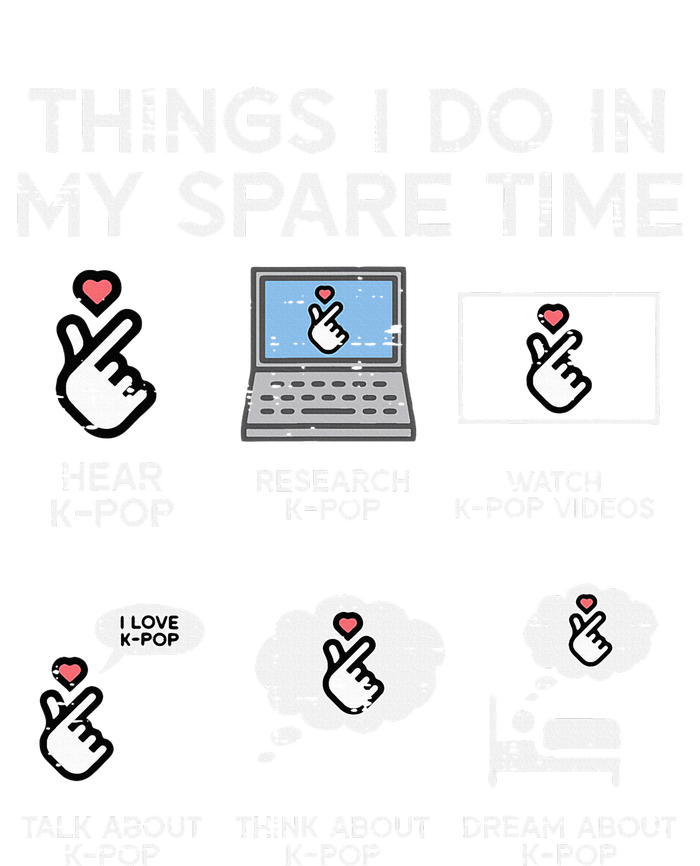 Things I Do Spare Time Kpop Kpop Korean Women’s Perfect Tri Rocker Tank