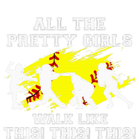 Softballshirt Pretty Girl Walk Like This Funny T-Shirt