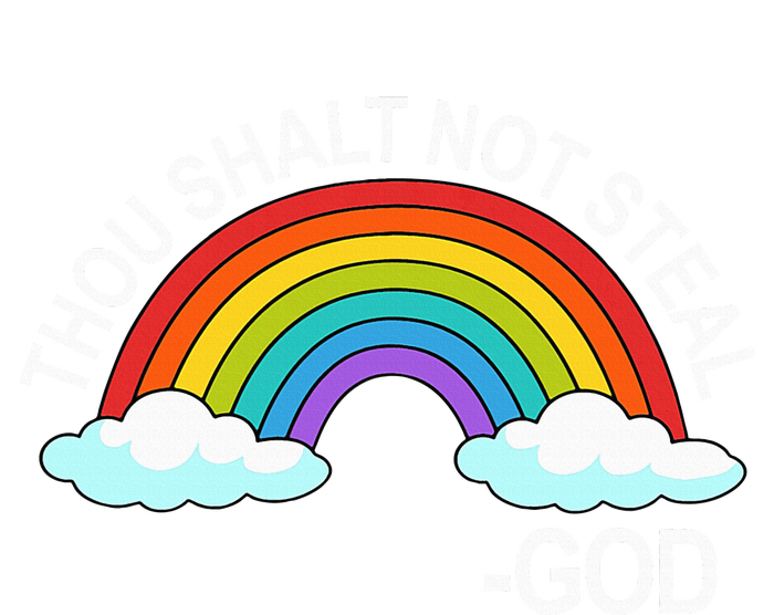 Thou Shalt Not Steal God Rainbow A Promise Of God Zip Tote Bag