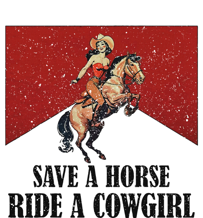 Western Lesbian Pride Save A Horse Ride A Cowgirl V-Neck T-Shirt