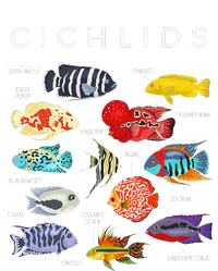 Types Of Cichlid Fish Species Cichlids Aquarium Bella+Canvas Jersey Crop Tee