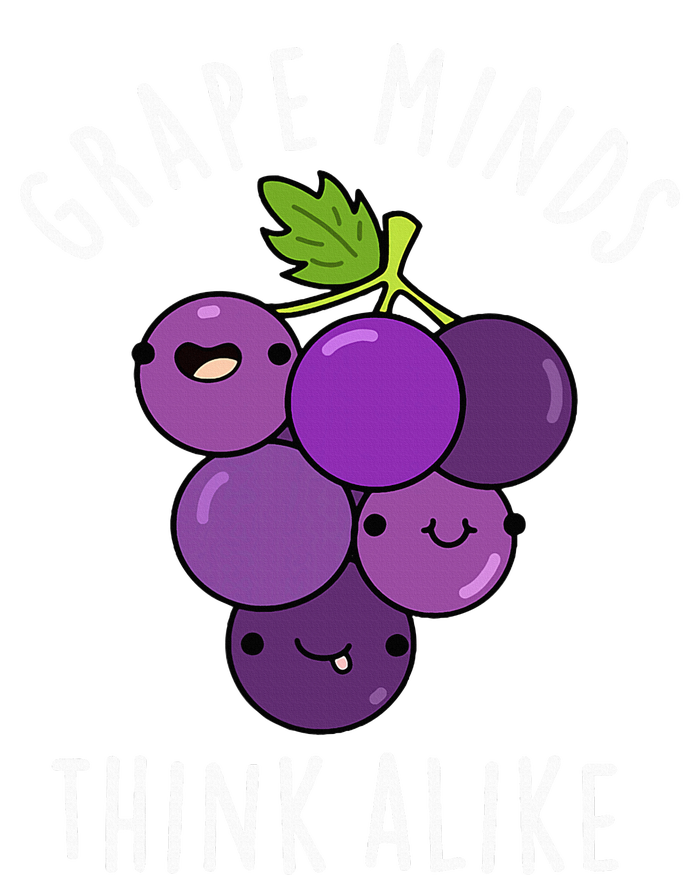 Grape Minds Think Alike Funny Fruit Pun Women's Pullover Hoodie