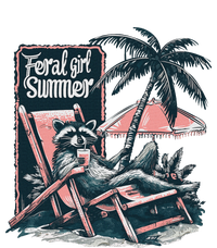 Vintage Feral Girl Summer Funny Design Full Zip Hoodie