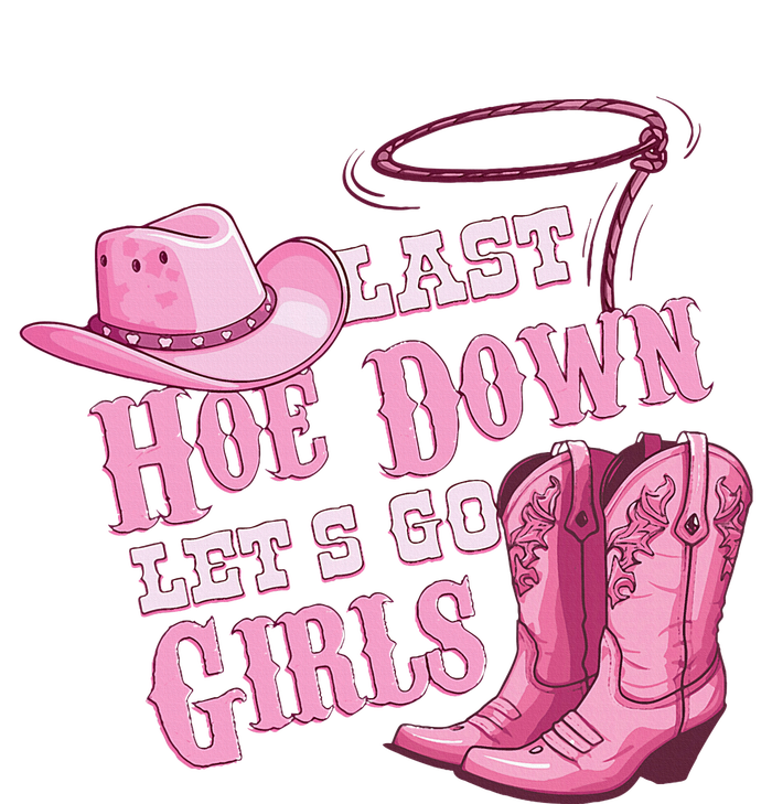 Last Hoe Down Bachelorette Western Style Flexfit Unipanel Trucker Cap