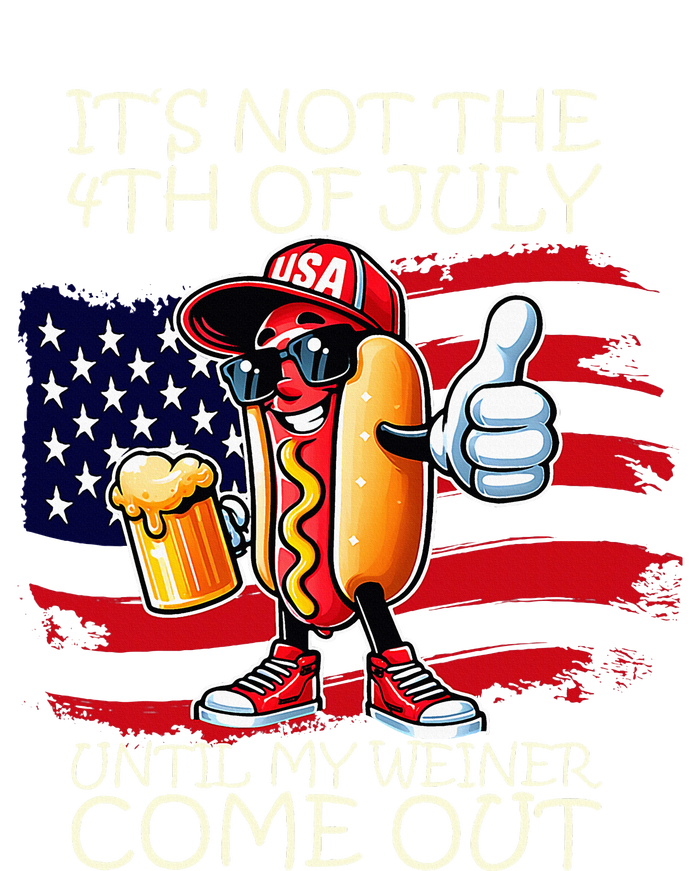 Its Not The 4th Of July Until My Weiner Comes Out Women's Crop Top Tee