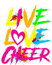 Happy Funny Live Love Cheer Cute Cheerleader Poster