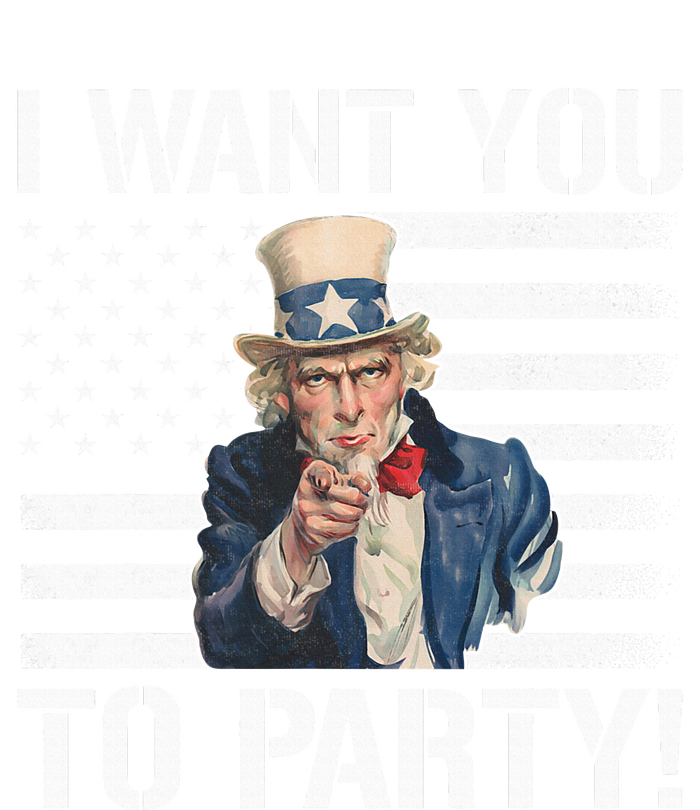 I Want You To Party Uncle Sam Funny T-Shirt