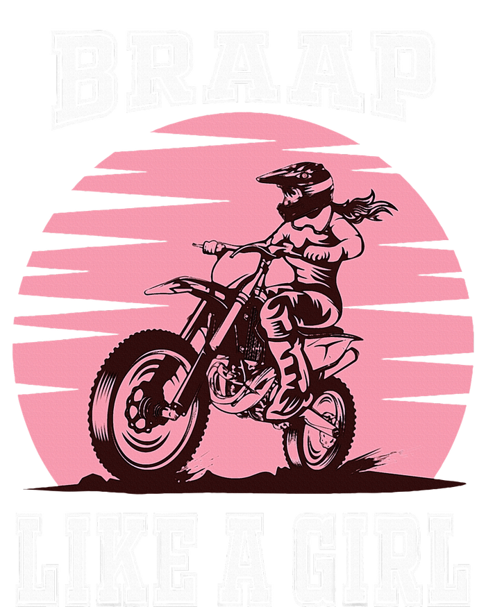 Braap Motorcycle Girl Motocross Dirt Bike Toddler Hoodie