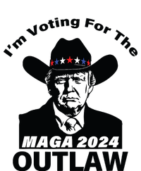 Donald Trump Maga Im Voting For The Outlaw 2024 President Ladies PosiCharge Competitor Racerback Tank