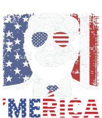 Merica Trump Happy 4th Of July Trump American Flag PosiCharge RacerMesh Polo