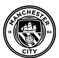 Cool Football Soccer Europe Man City Black And White Magnet