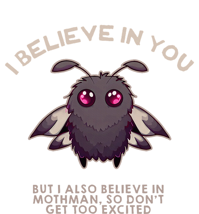 I Believe In You But I Also Believe In Mothman Funny Cryptid Kids Tie-Dye T-Shirt