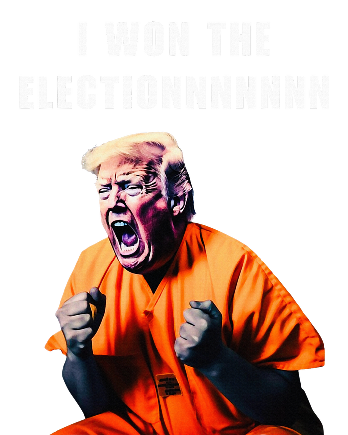 I Won The Election Funny Trump Prisoner Halloween Costume T-Shirt