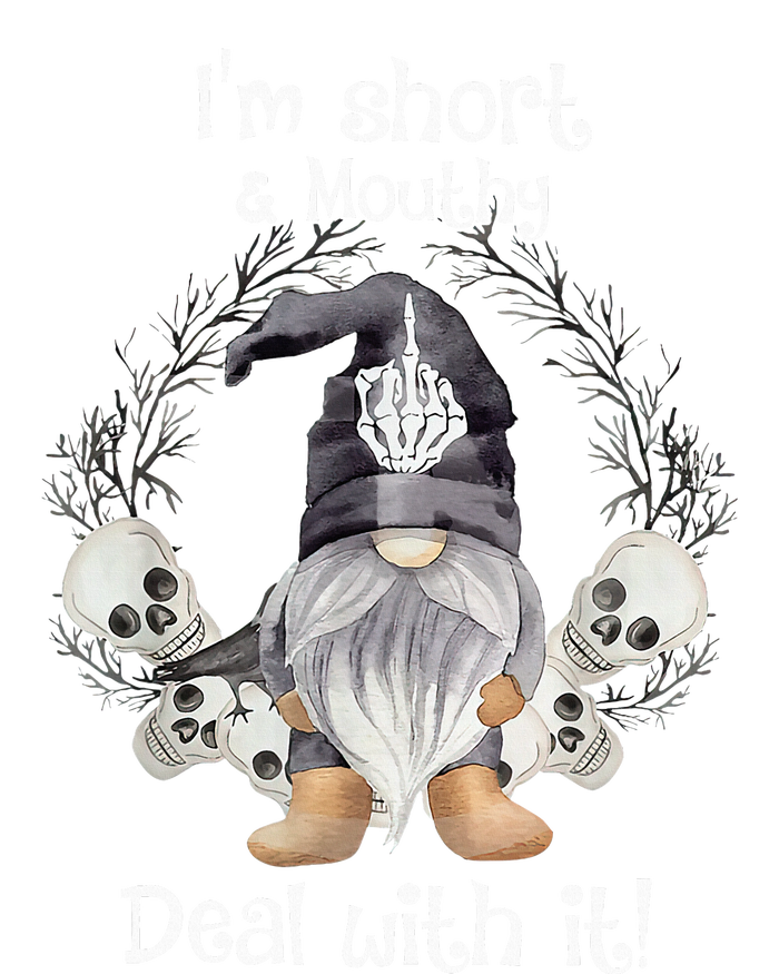 IM Short Funny MouthyS Deal Gnome With It Happy Halloween Flat Bill Trucker Hat